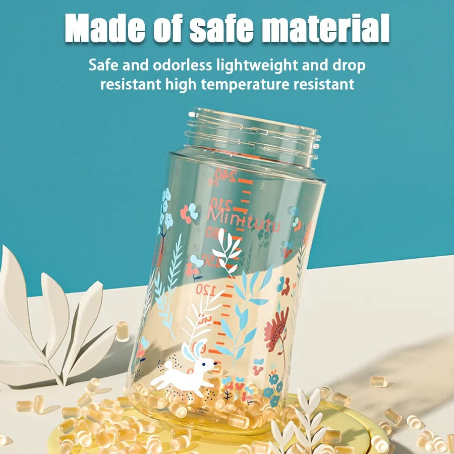 Newborn feeding kit (240ml) baby bottle, sipping cup and pacifier/safe PP+silicone nipple