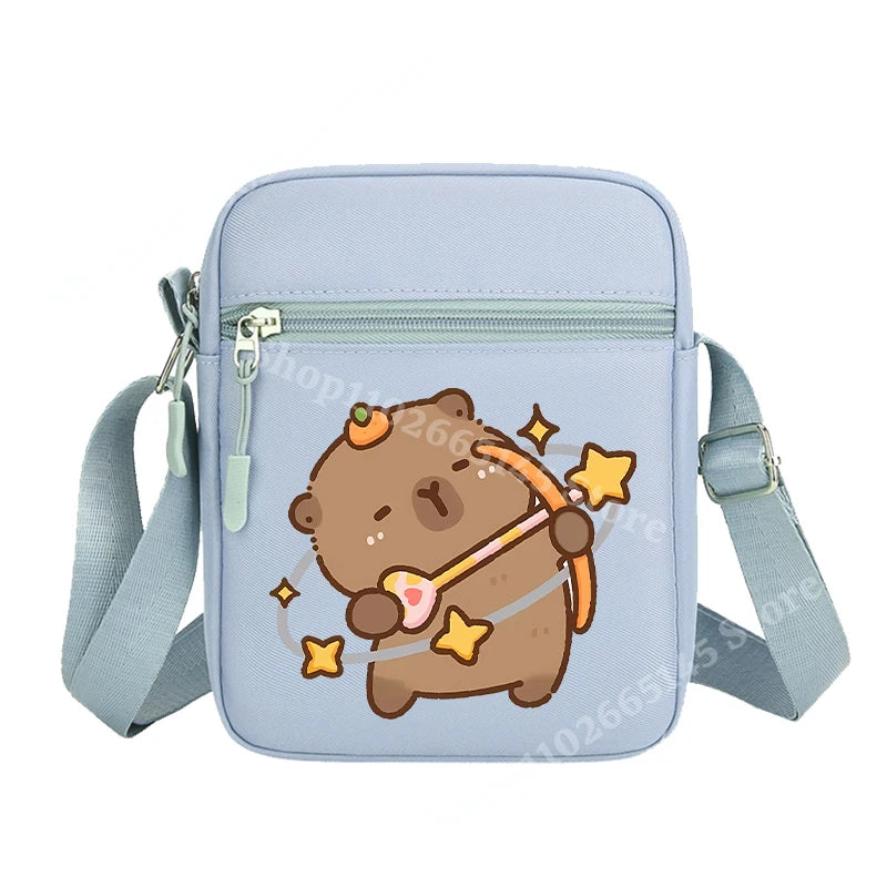 Capibara Crossbody Bag Kids Kawaii Capybara Shoulder Bag Girls Boys Travel Messenger Pouch New Outdoor Sport Purse Children Gift