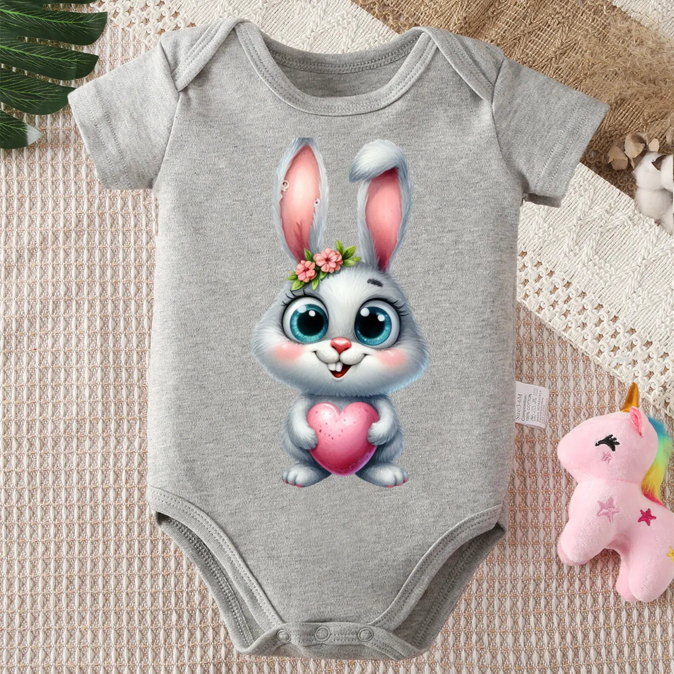 "COMBINAISON" Body 100% coton, imprimé, vêtements confortables pour bébé de 0 à 12 mois