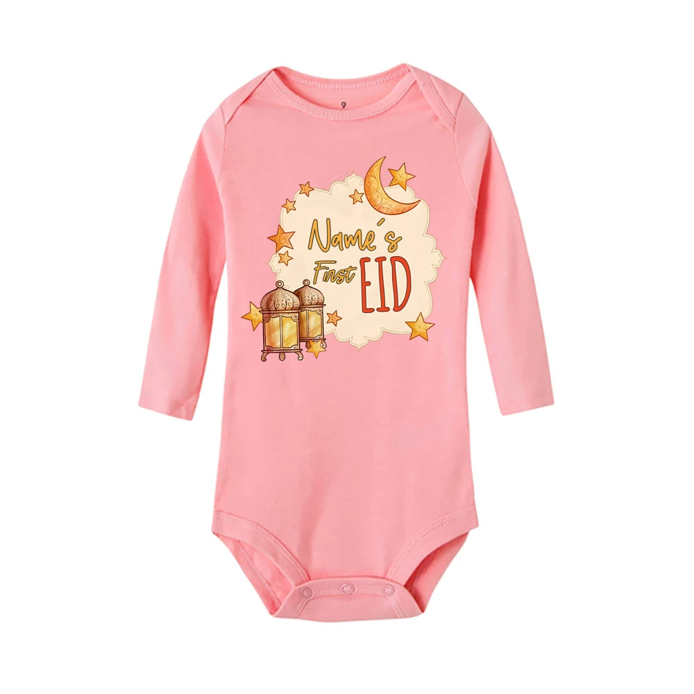 "SPECIAL RAMADAN" Personalized Baby Romper, First Eid Bodysuit with Name, Baby Outfit for Ramadan, Personalized Baby First Eid Romper Custom Name Newborn Eid Bodysuit Infant Ramadan Jumpsuit Islamic