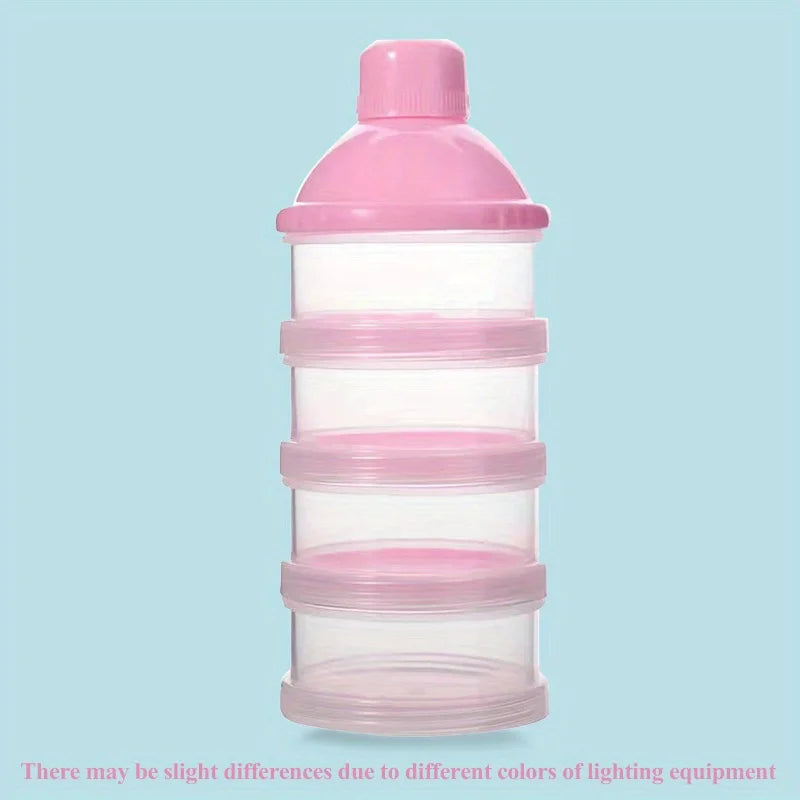 "ACCESSORY" Baby milk powder box, 5 independent compartments NFH03; MAMIJOY Baby Milk Powder Box Large Capacity Multi Layer Food Supplement Box Independent 5Grid Layered Milk Powder Box NFH03