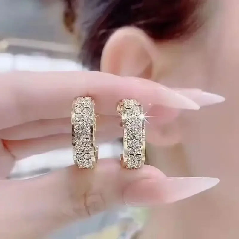 "JEWELRY" Moissanite Hoop Earrings for Women; Jewelry for Women Moissanite Hoop Earrings for Women Engagement Wedding Earrings Party Anniversary Valentine's Day Gift Jewelry