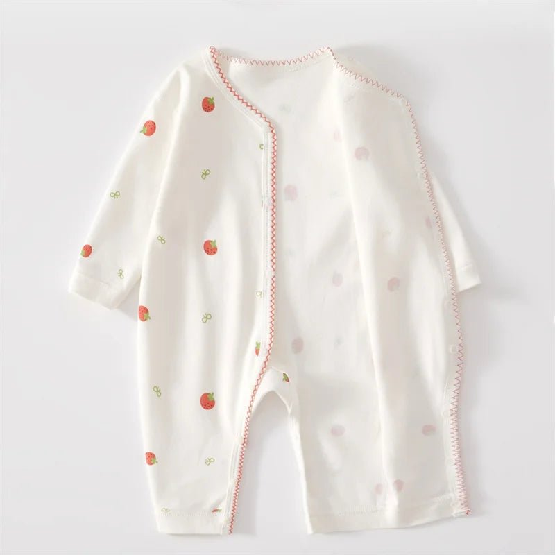 0-24Months Newborn Baby Girl Romper 100 Cotton Print Infant Jumpsuit Casual Infant Clothes For Girls Spring Autumn Clothing New