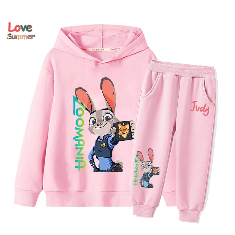 "VETEMENTS" Zootopia 2 sweat à capuche + pantalon, 2 pièces, vêtements enfants  imprimés