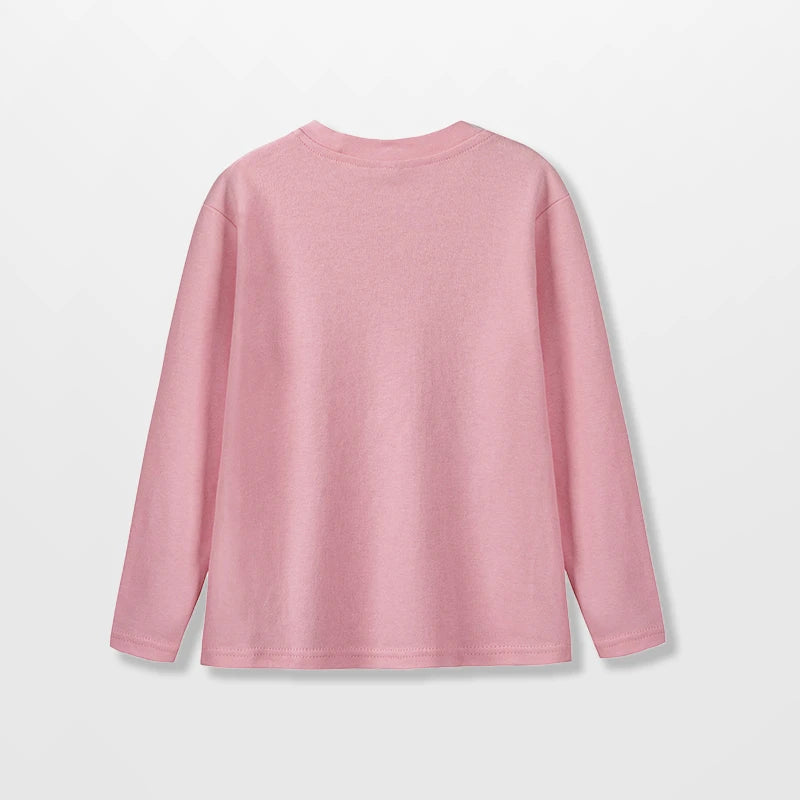 "VETEMENTS" T-Shirt à manches longues, 100% coton, couleur unie garçons/filles 1 à 14 ans