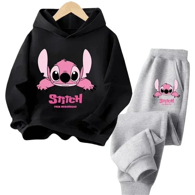 "VETEMENTS" NOUVEAU Sweat à capuche Stitch pour enfants, pull décontracté à motif dessin animé, garçons/filles