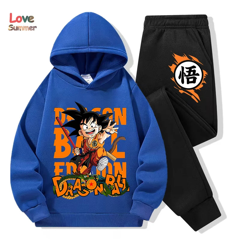 "VETEMENTS" Sweat à capuche pantalon 2pcs 3-14 ans enfants, survêtement DragonBall garçons filles