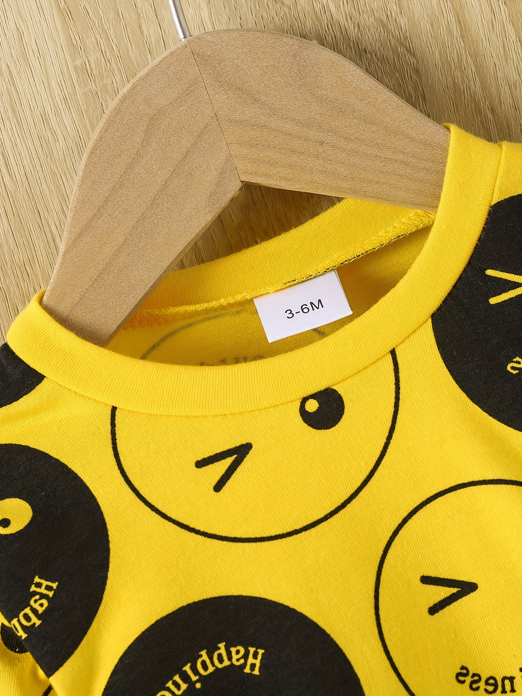 Trendy Happy Face Print Toddler Boy Sweatshirt and Jogger Set, Long Sleeve Fall Winter Kids Tracksuit