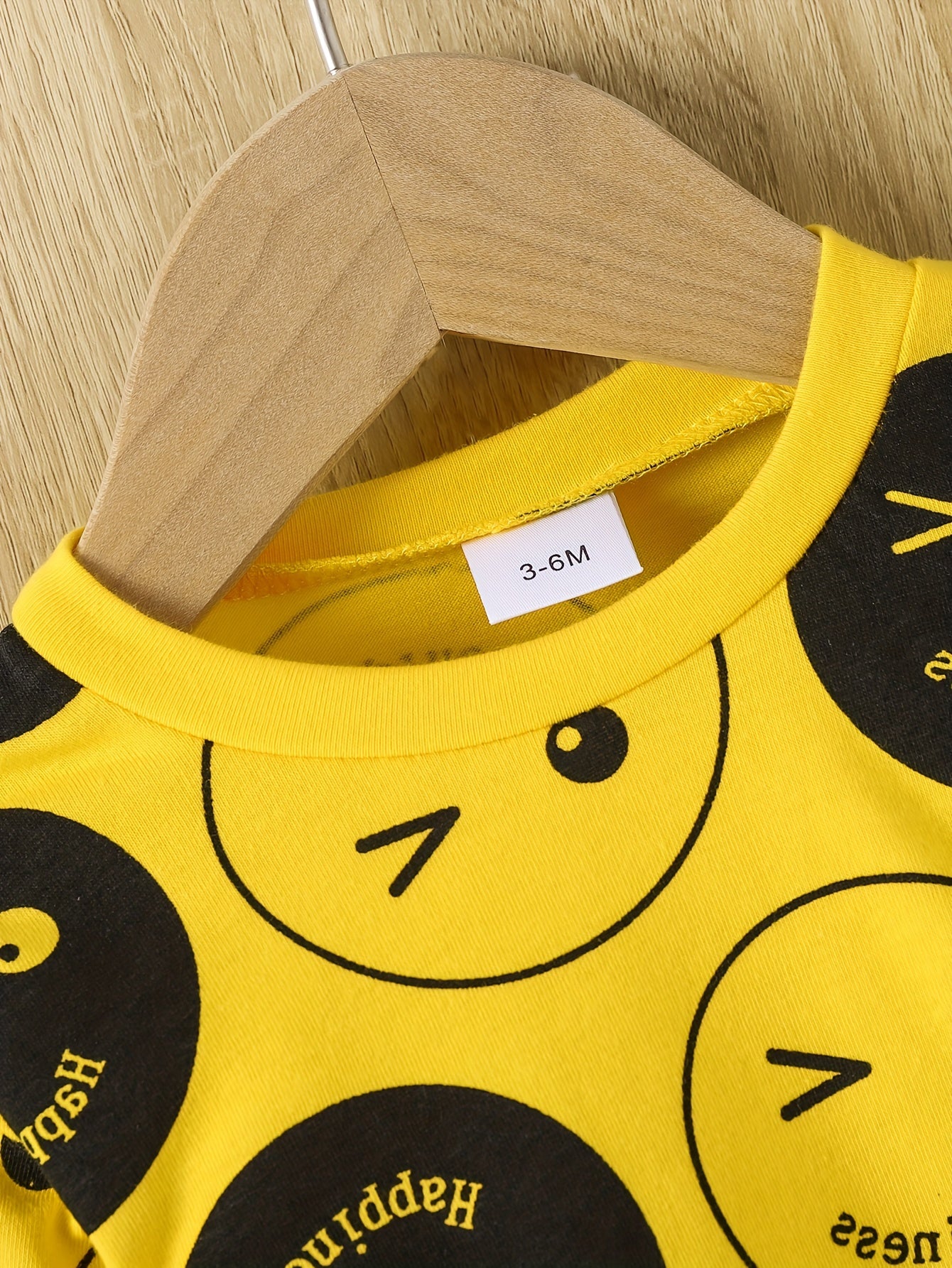 Trendy Happy Face Print Toddler Boy Sweatshirt and Jogger Set, Long Sleeve Fall Winter Kids Tracksuit