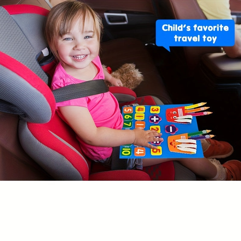 Learning Numbers Felt Board for Toddlers,Counters for Kids Preschool Math,Math Games Manipulatives Kindergarten, Counting Toy for Kids