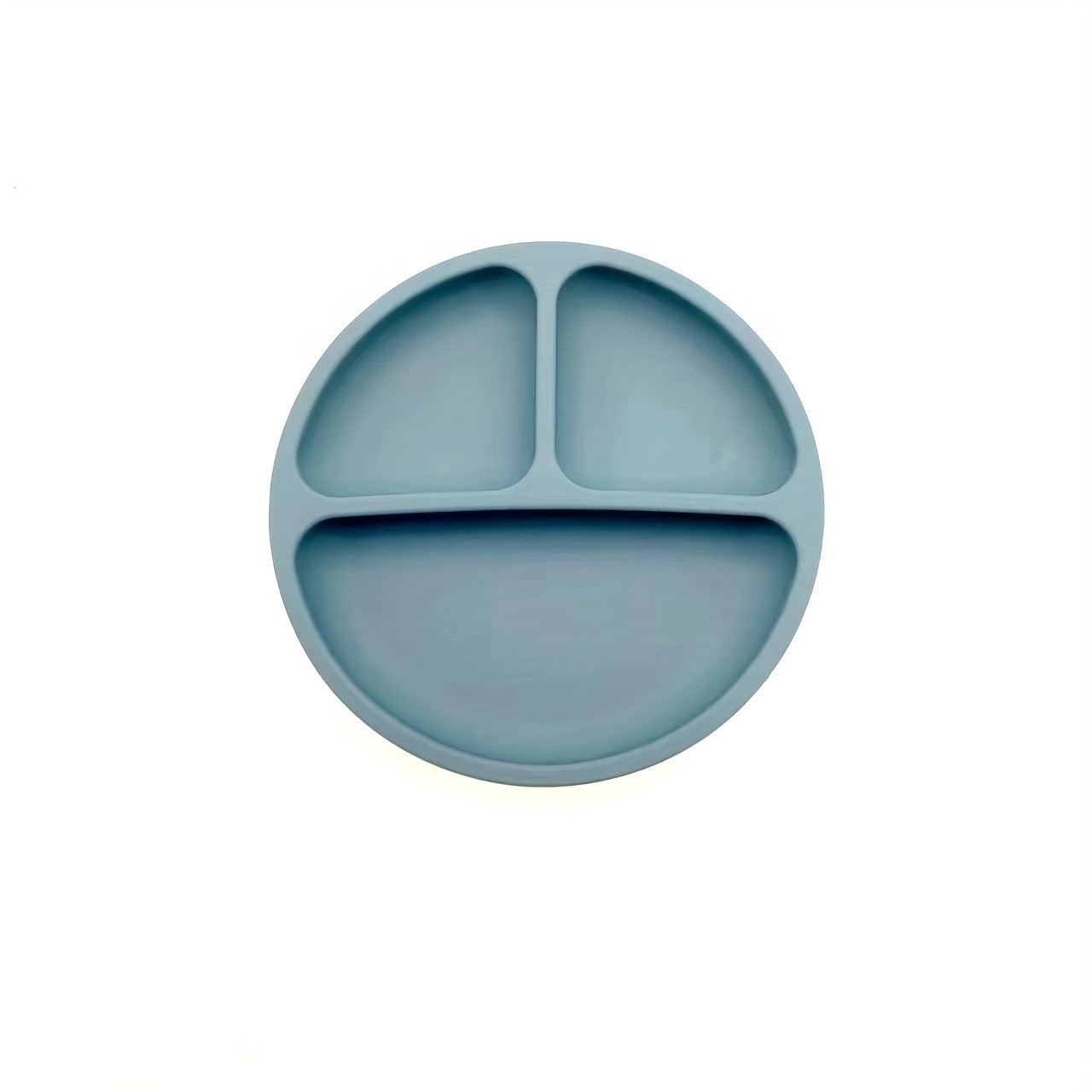 One Silicone Dining Plate for Children, Featuring Four Strong Suction Cups, a Bowl for Kids, a Food Plate, Utensils, And a Microwave-Safe Bowl Free of Bisphenol A.