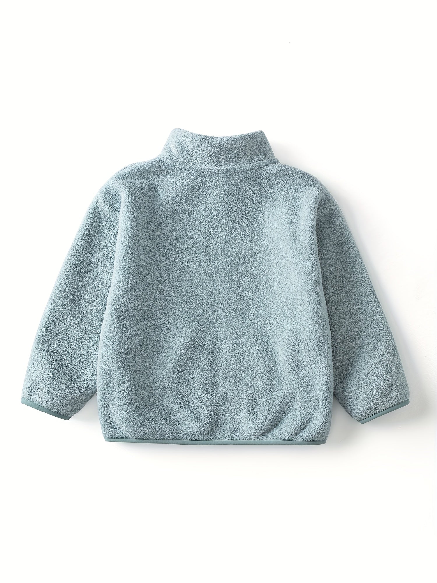 Cozy Kids' Polar Fleece Jacket - Soft, Warm, and Casual Stand Collar Design for Girls and Boys - Perfect for Fall and Winter Outdoor Play