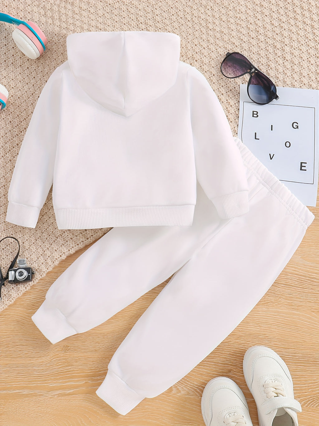 "VETEMENTS" Ensemble sweat à capuche et pantalon imprimé pour enfants, tenue décontractée