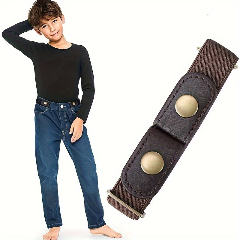 1pc Adjustable Comfort Belt for Boys - Soft, Elastic, No Buckle Design, Easy to Wear, Perfect Gift for Kids, Ideal for Casual Daily Use