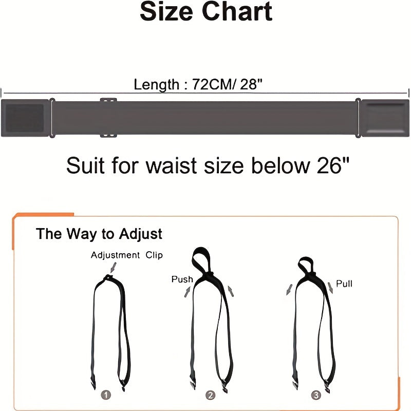 2pcs Boys Adjustable Belt With Magnetic Buckle Belt Kids Belt