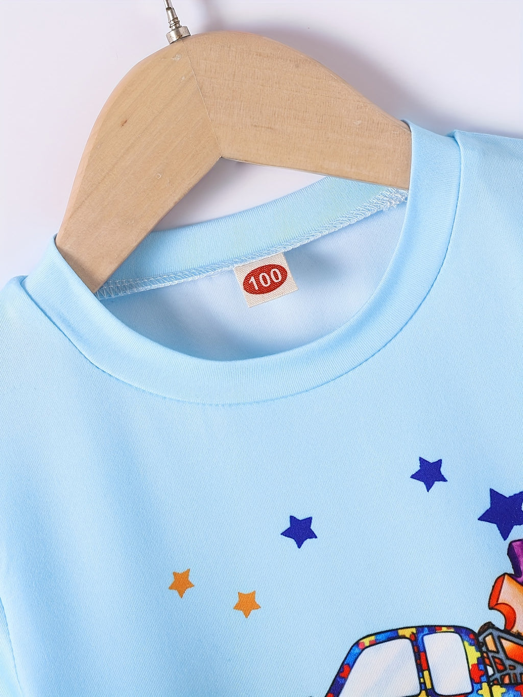 Boys Independence Day Car Print Boys Creative T-shirt, Casual Lightweight Comfy Short Sleeve Crew Neck Tee Tops, Kids Clothings For Summer