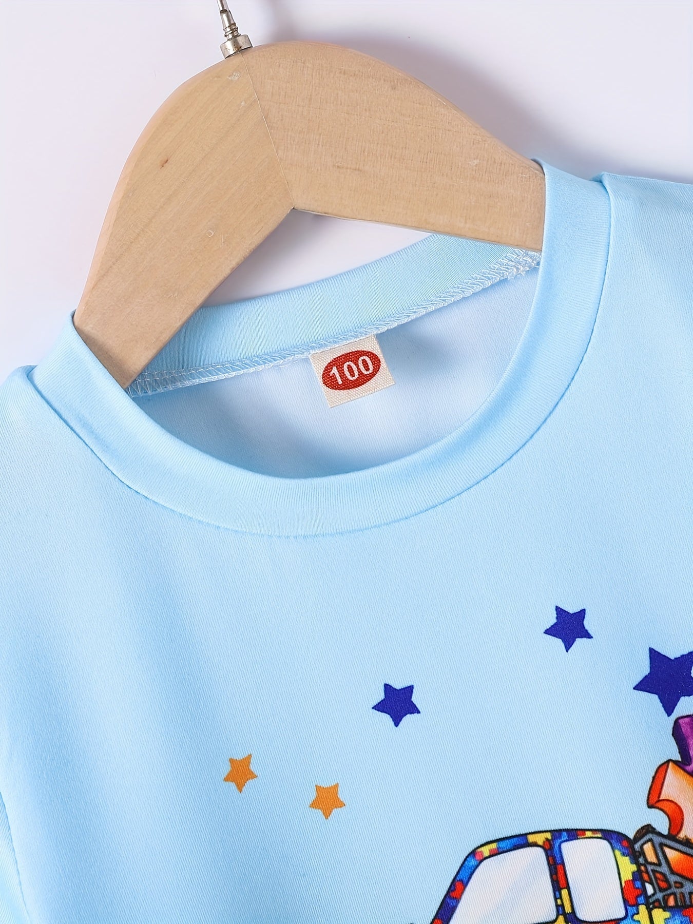 Boys Independence Day Car Print Boys Creative T-shirt, Casual Lightweight Comfy Short Sleeve Crew Neck Tee Tops, Kids Clothings For Summer