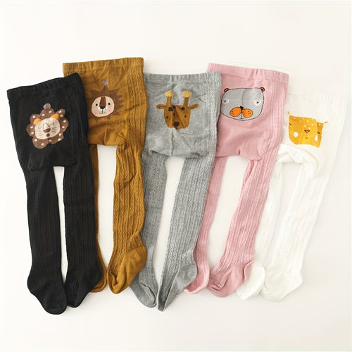 1 Pair Kids Cartoon Leggings - Breathable, Comfy, Cute Pantyhose Tights for Boys and Girls, Soft, Stretchy, and Fun Children's Leggings